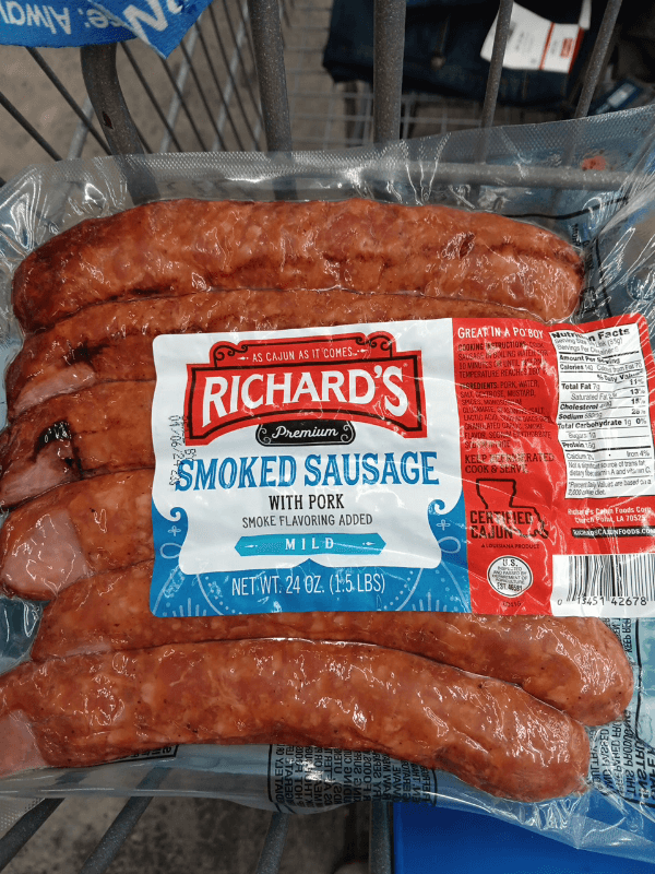 Richard'S Premium Mild Smoked Sausage With Pork
