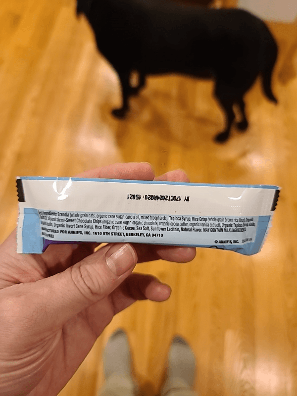 Annie'S Chewy Granola Bar Double Chocolate Chip