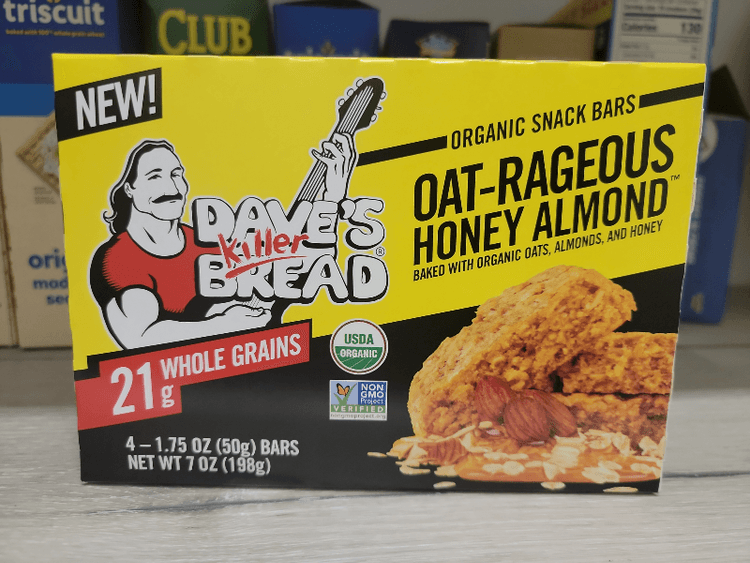 Dave'S Killer Bread Oat-Rageous Honey Almond Organic Snack Bars