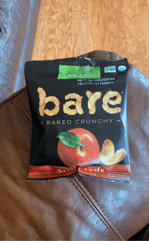 Bare Organic Baked Crunchy Crispy Reds Apple Chips
