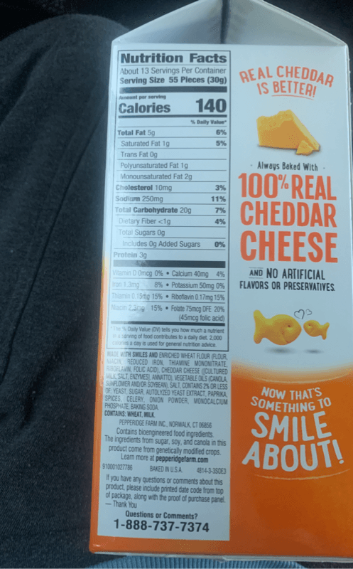 Pepperidge Farm Goldfish Baked Cheddar Snack Crackers