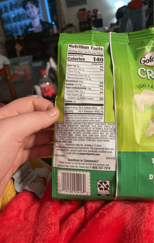 Goldfish Crisps Sour Cream & Onion Baked Snacks