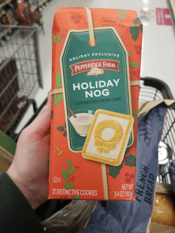 Holiday Exclusive Pepperidge Farm Holiday Nog Cookies
