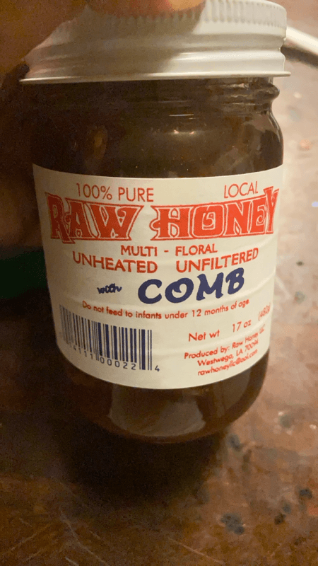 Raw Honey Llc 100% Pure Local Raw Honey Multi-Floral Unheated Unfiltered With Comb