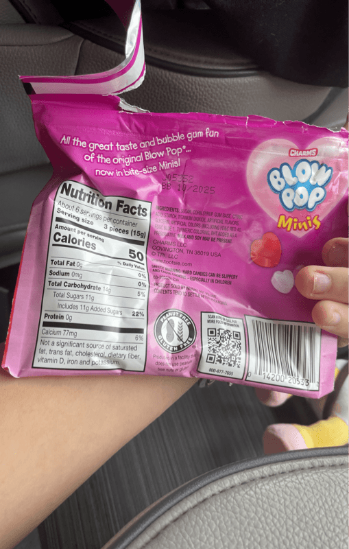 Charms Blow Pop Minis Valentine Candy Pouch