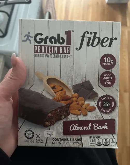 Grab1 Protein Bar Fiber Almond Bark
