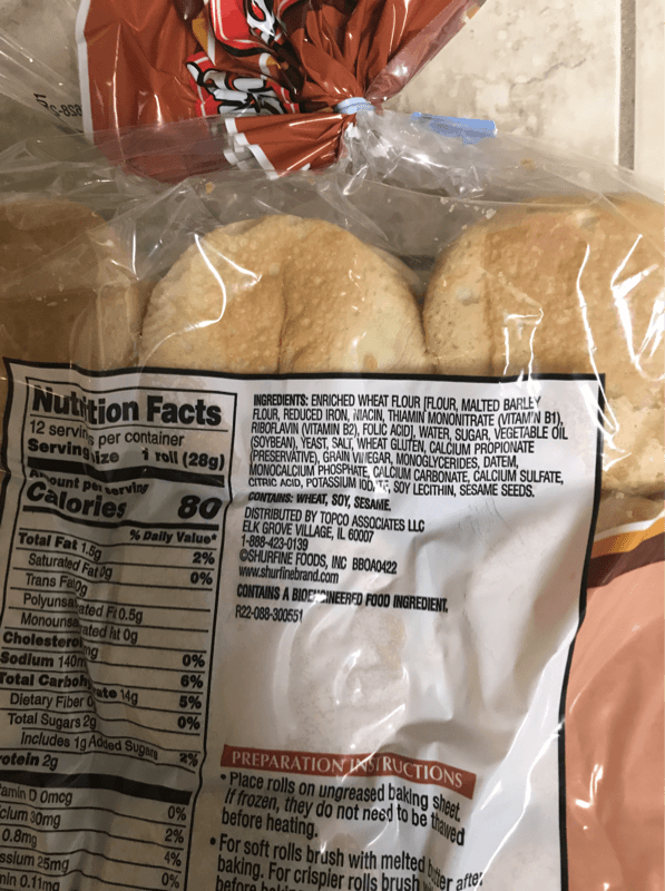 Shurfine Brown & Serve Enriched Rolls
