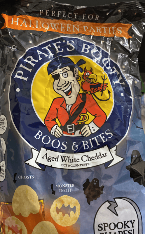 Pirate'S Booty Boos & Bites Aged White Cheddar Rice & Corn Puffs