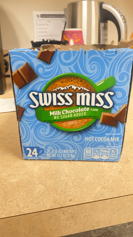 Swiss Miss Milk Chocolate Flavor Hot Cocoa Mix No Sugar Added