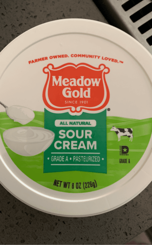 Meadow Gold All Natural Sour Cream