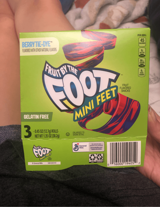 General Mills Berry Tie-Dye Fruit By The Foot Mini Feet