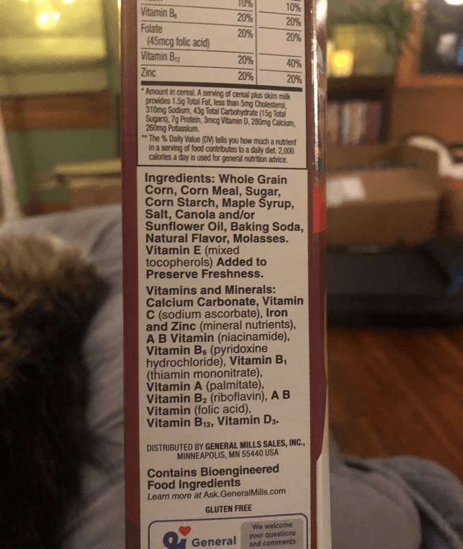 General Mills Chex Maple Brown Sugar Sweetened Corn Cereal