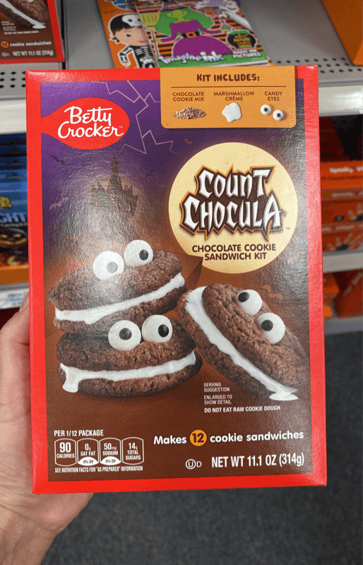 Betty Crocker Count Chocula Chocolate Cookie Sandwich Kit
