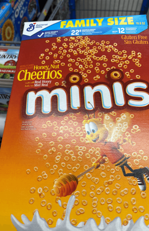 General Mills Honey Nut Cheerios Minis Family Size