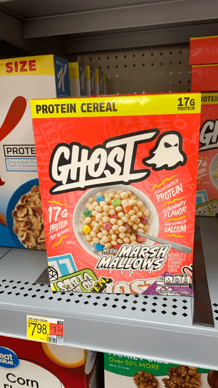 Ghost Protein Cereal With Marsh Mallows