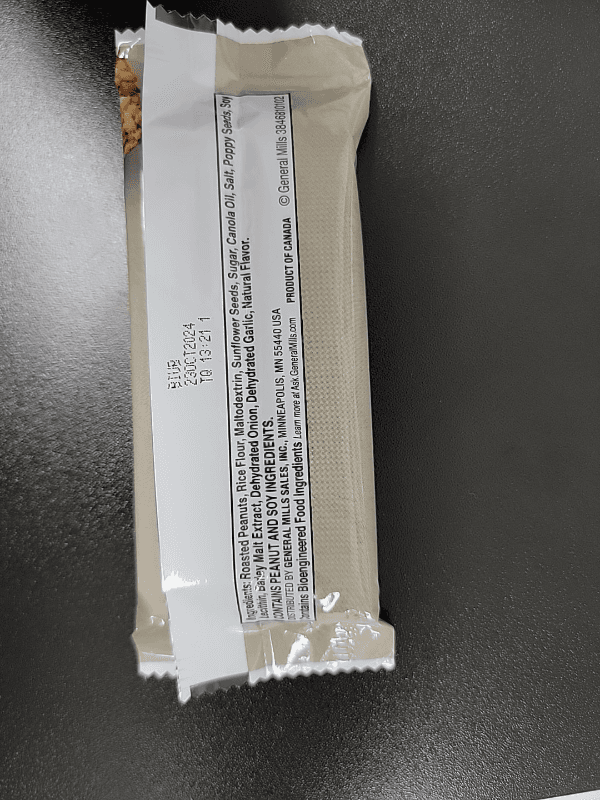 Nature Valley Savory Nut Crunch Everything Bagel Crispy Nut Bar
