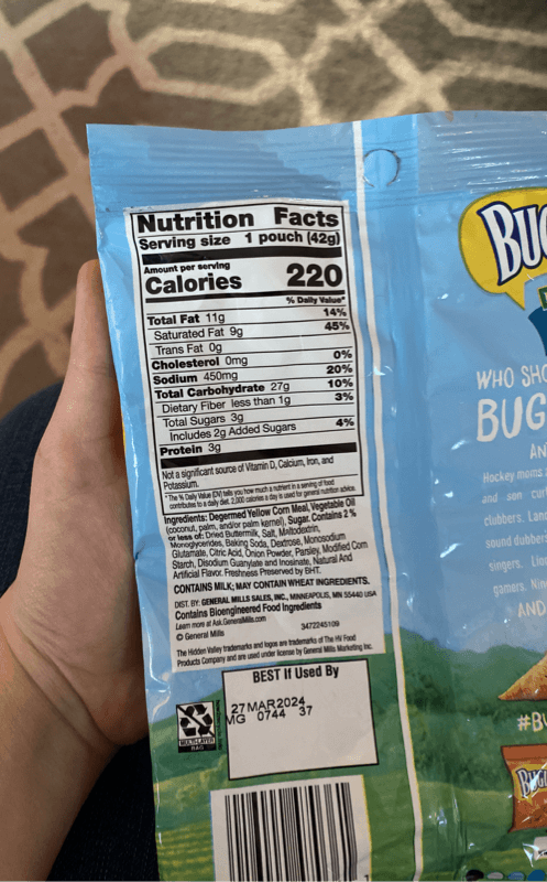 Bugles Hidden Valley Original Ranch Flavor Crispy Corn Snacks