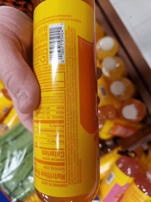 Sparkling Ice Starburst Orange Sparkling Water