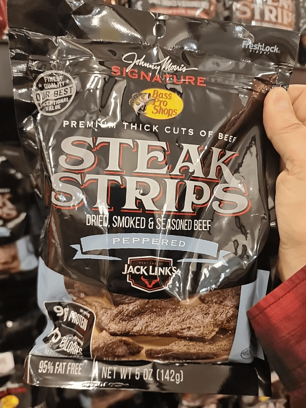 Johnny Morris Signature Peppered Premium Thick Cuts Of Beef Steak Strips
