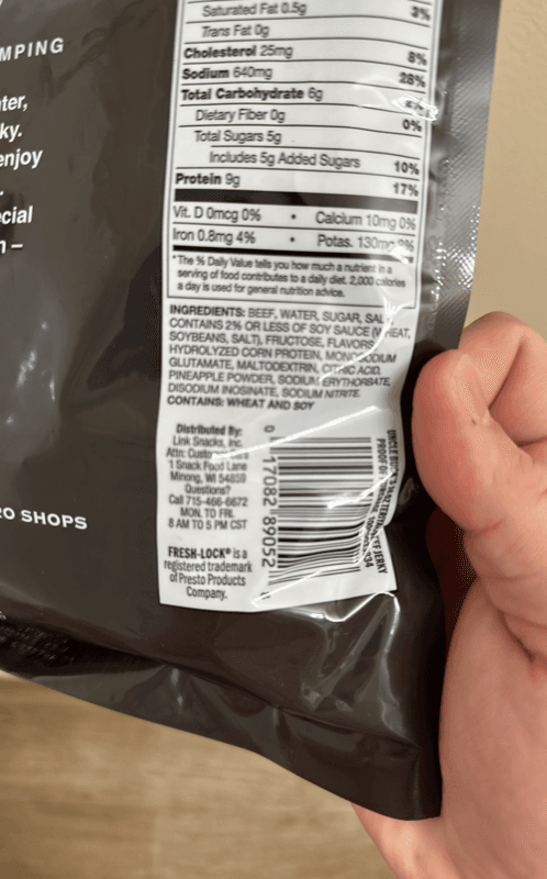 Uncle Buck’S Teriyaki Beef Jerky