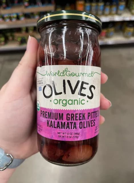 World Gourmet Organic Premium Greek Pitted Kalamata Olives