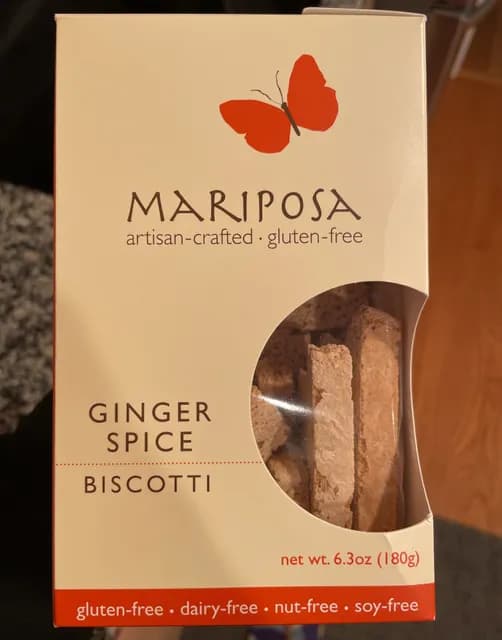 Mariposa Ginger Spice Biscotti