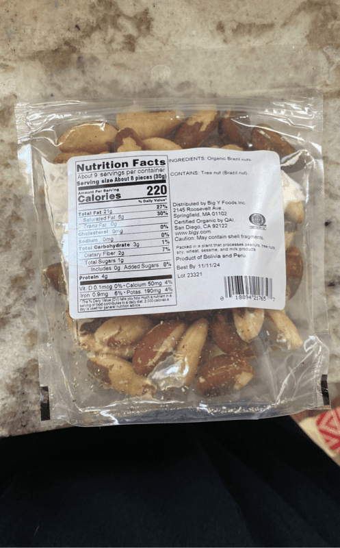 Big Y Organic Raw Brazil Nuts