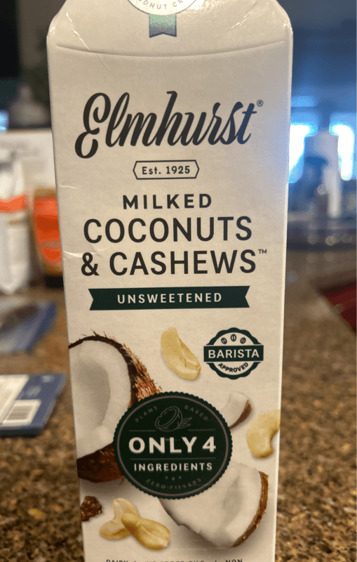 Elmhurst Unsweetened Milked Coconuts & Cashews
