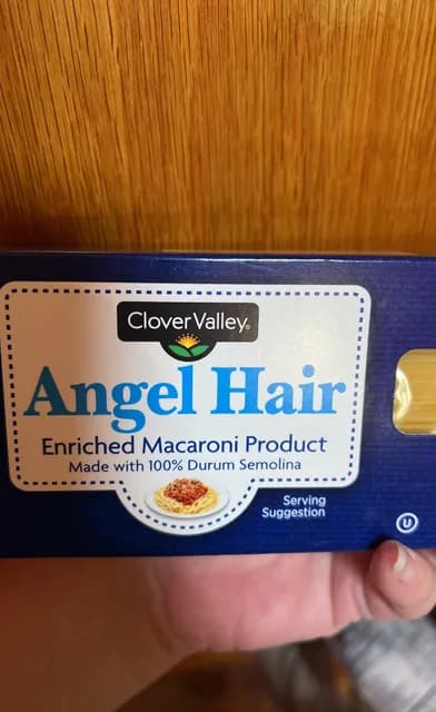 Clover Valley Angel Hair Enriched Macaroni Product