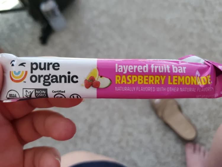 Pure Organic Raspberry Lemonade Layered Fruit Bar
