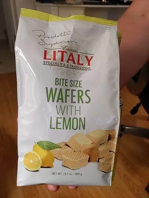 Litaly Bite Size Wafers With Lemon