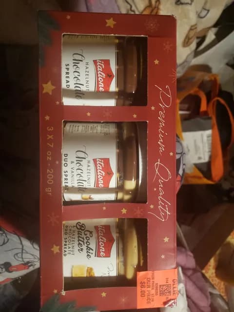 Italione Cookie Butter & Hazelnut Chocolate Duo Spread 3 X