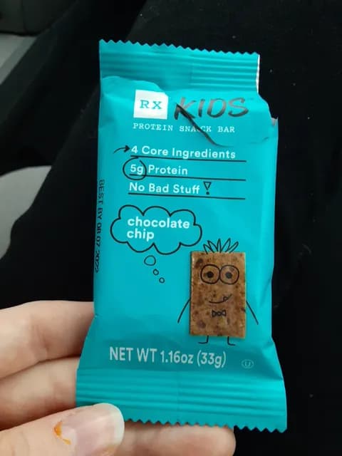 Rx Kids Chocolate Chip Protein Snack Bar