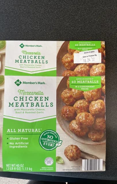 Member'S Mark Mozzarella Chicken Meatballs