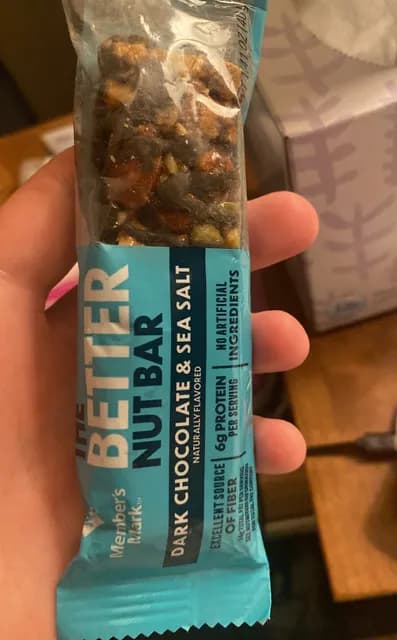 Member'S Mark The Better Nut Bar Dark Chocolate & Sea Salt