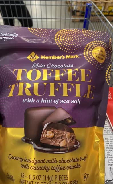 Member'S Mark Milk Chocolate Toffee Truffle With A Hint Of Sea Salt