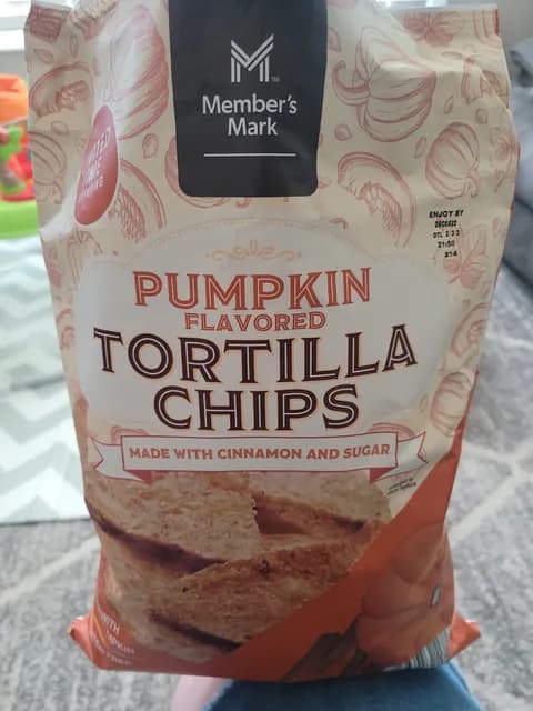 Member'S Mark Pumpkin Flavored Tortilla Chips With Cinnamon And Sugar
