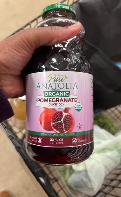 Pure Anatolia Organic Pomegranate Juice 100% From Concentrate
