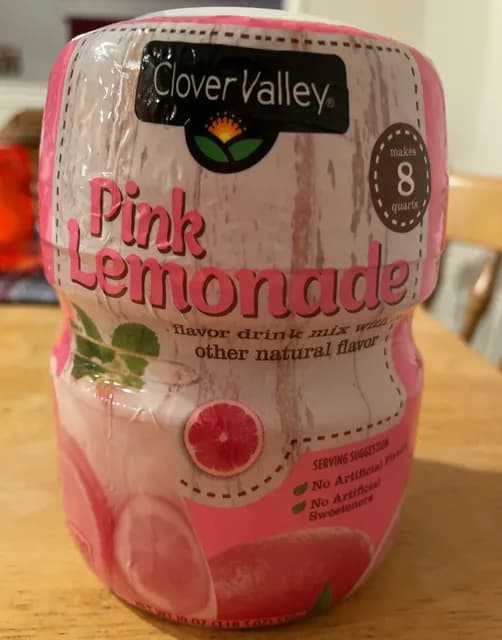 Clover Valley Pink Lemonade Flavor Drink Mix