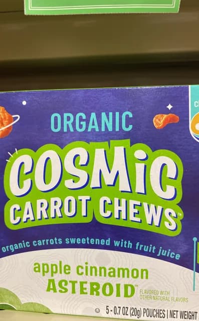 Eat The Change Organic Cosmic Carrot Chews Apple Cinnamon Asteroid