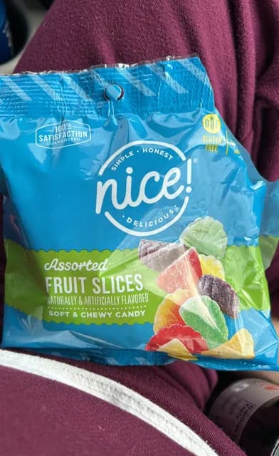 Nice! Assorted Fruit Slices Soft & Chewy Candy