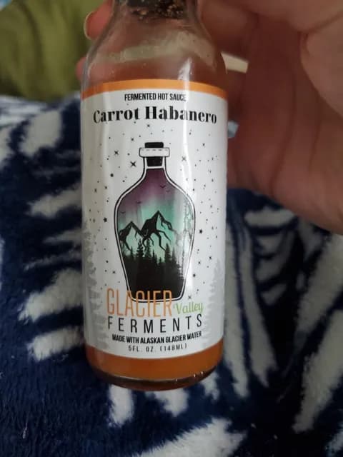 Glacier Valley Ferments Carrot Habanero Fermented Hot Sauce