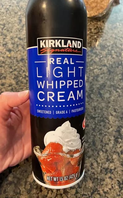 Kirkland Signature Real Light Whipped Cream