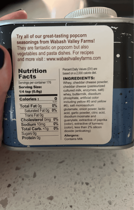 Zesty Cheddar Classic Popcorn Seasoning