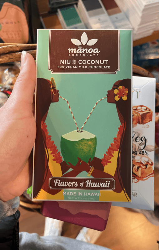 Manoa Chocolate Flavors Of Hawaii Niu X Coconut 60% Vegan Milk Chocolate