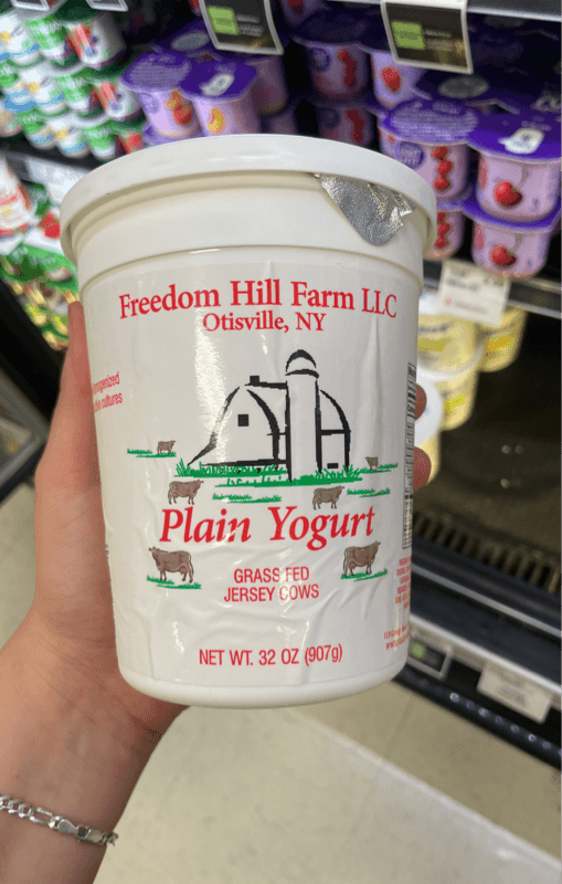 Freedom Hill Farm Llc Plain Yogurt