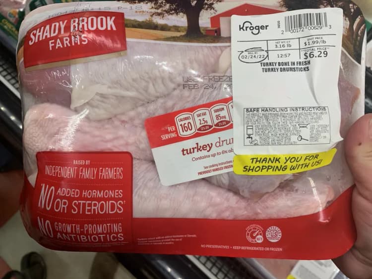 Shady Brook Farms Turkey Bone In Fresh Turkey Drumsticks