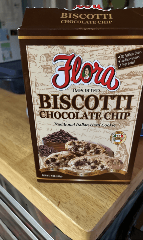 Flora Imported Biscotti Chocolate Chip