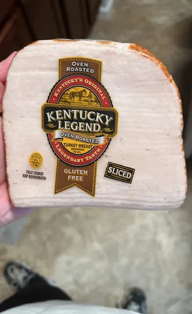 Kentucky Legend Gluten Free Oven Roasted Sliced Turkey Breast Browned In Oil