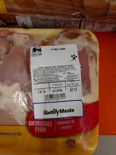 Food Lion Ht Bnls Thighs